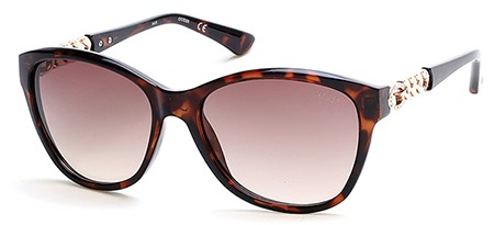 Guess GU-7451 Sunglasses, 52F - Dark Havana / Gradient Brown