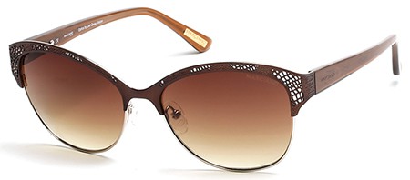 GUESS by Marciano GM-0743 Sunglasses, 49F - Matte Dark Brown / Gradient Brown