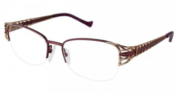 Tura R118 Eyeglasses, Dark Rose/Gold (ROS)