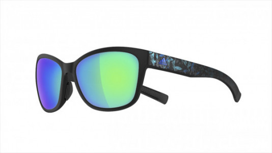 adidas excalate a428 Sunglasses, 6058 BLACK MATT FLORAL BLUE