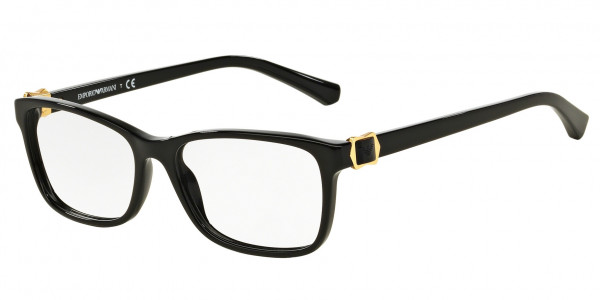 Emporio Armani EA3076F Eyeglasses, 5017 BLACK (BLACK)