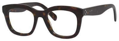 Celine Celine 41378 Eyeglasses, 0086(00) Dark Havana