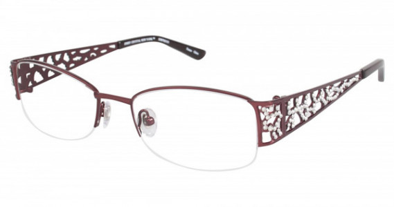 Jimmy Crystal EMPRESS Eyeglasses, WINE