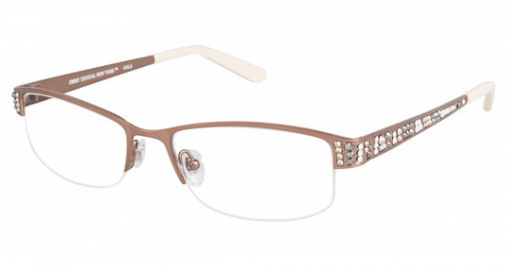 Jimmy Crystal GALA Eyeglasses, BROWN