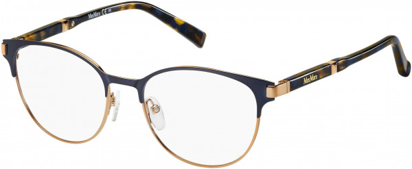 Max Mara MM 1254 Eyeglasses, 0MF0 Blue Copper Gold