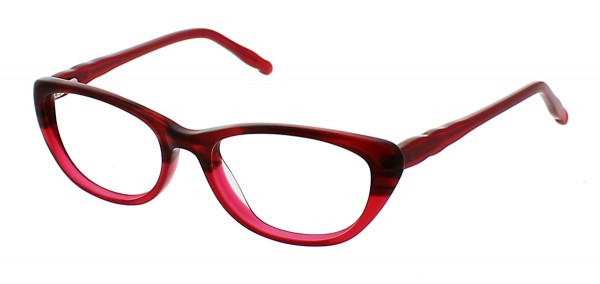 Jessica McClintock JMC 4801 Eyeglasses, Berry Fade