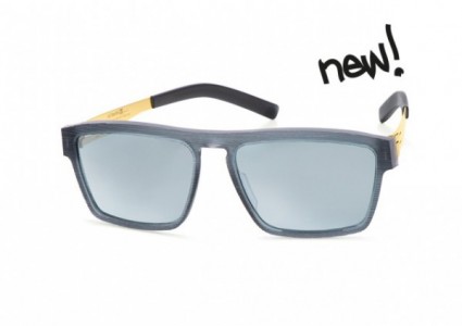 ic! berlin Franck C. Sunglasses, Rocket-Fuel-Wired / Teal Mirrored