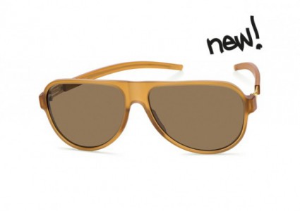 ic! berlin Liechtenstein Sunglasses, Honey-Matte / Brown Nylon