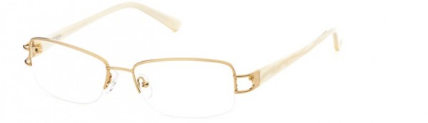 Calligraphy F-373 Eyeglasses, Col2 - Shiny Gold/Pearl
