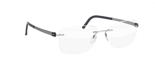 Silhouette Titan Accent 5450 Eyeglasses, 6050 Titanium / Slate