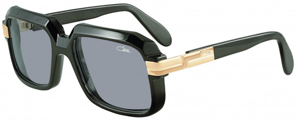 Cazal CAZAL LEGENDS 607 SUN Sunglasses, 001 Black-Gold/Grey Lenses