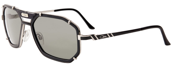 Cazal Cazal Legends 659 Sunglasses, 011 Mat Black-Silver/Grey Gradient Lenses