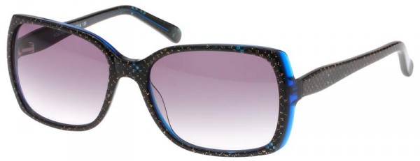 Exces Exces Sunglass Maxi Sunglasses, GOLD SPARKLE-BLUE/GREY GRADIENT LENSES (914)