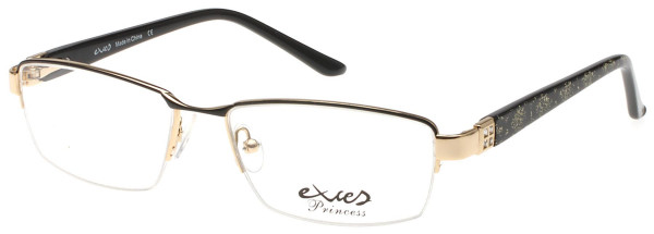 Exces Exces Princess 130 Eyeglasses, BLACK-GOLD SPARKLE (129)