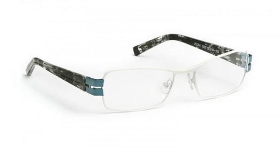 J.F. Rey JF2394 Eyeglasses, White-turquoise blue / Black-white (1220)