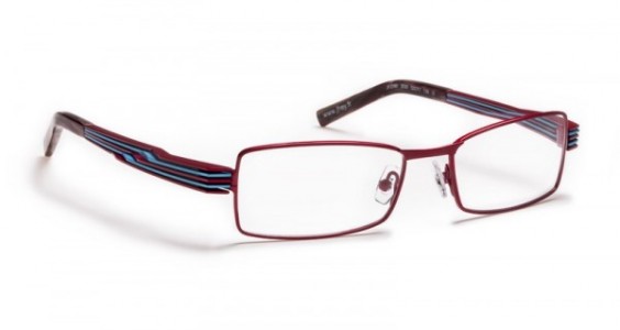 J.F. Rey JF2390 Eyeglasses, Shiny red / Red - Light blue (3020)