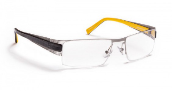 J.F. Rey JF2386 Eyeglasses, Dark Grey / Grey Python & Yellow Pattern (0550)