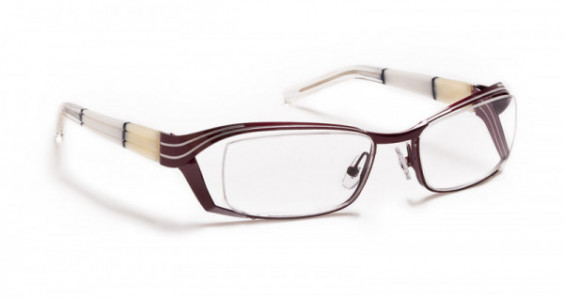 J.F. Rey JF2399 Eyeglasses, Burgundy / White Antelope (3535)