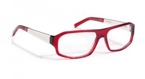 J.F. Rey JF1220 Eyeglasses, Red Transparent / Alu - Glossy Silver (3010)