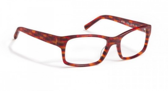 J.F. Rey JF1231 Eyeglasses, Amber and Red Brick / Acetate - Amber and Red Brick (3333)