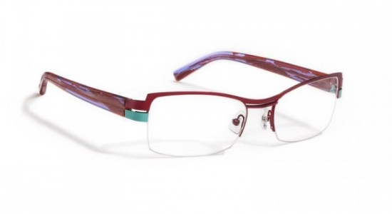 J.F. Rey JF2419 Eyeglasses, Burgundy Red - Sky Blue / Acetate - Purple (3520)