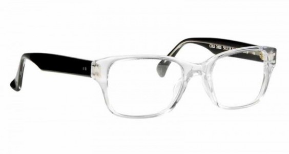 J.F. Rey JFCOLE Eyeglasses, CRYSTAL / BLACK (1000)