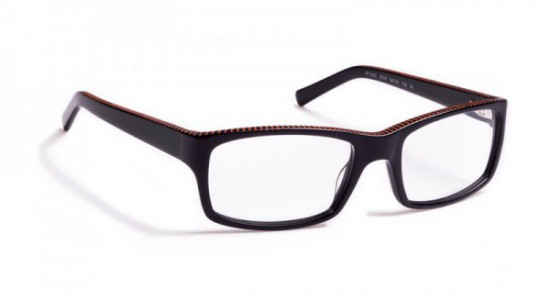 J.F. Rey JF1245 Eyeglasses, Black / Orange stripes (0060)