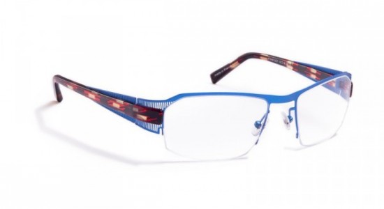 J.F. Rey JF2448 Eyeglasses, Klein blue / Red & navy blue bricks (2225)