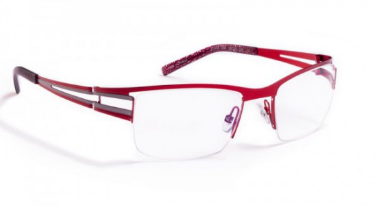 J.F. Rey JF2458 Eyeglasses, Shiny red / Gun (3005)