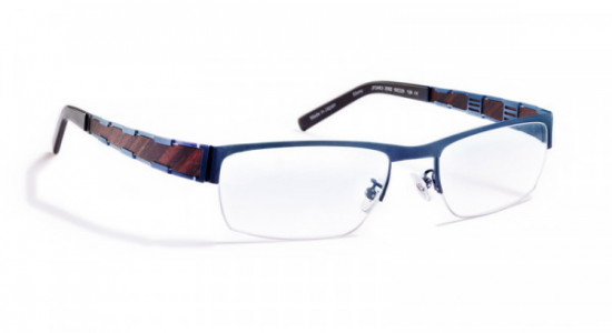 J.F. Rey JF2463 Eyeglasses, Blue / Wood ebony (2092)