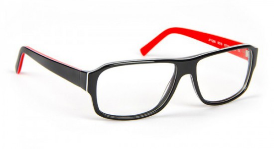 J.F. Rey JF1286 Eyeglasses, Black - Red - White (0010)