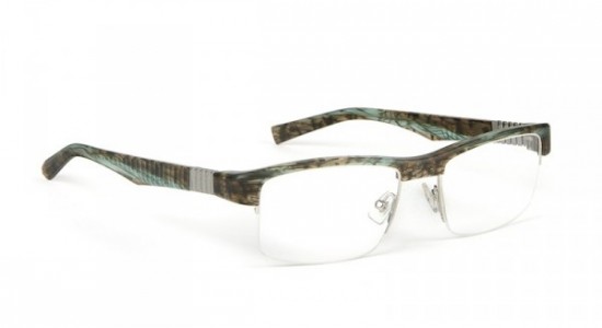 J.F. Rey JF1269 Eyeglasses, Brown marble - Matt silver (2222)