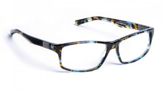 J.F. Rey JF1271 Eyeglasses, Blue demi - Matt silver (2020)