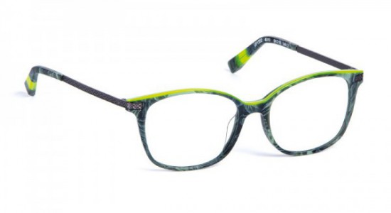 J.F. Rey 1352 Eyeglasses, Green-fluo green acetate / Matt gold temples (4010)