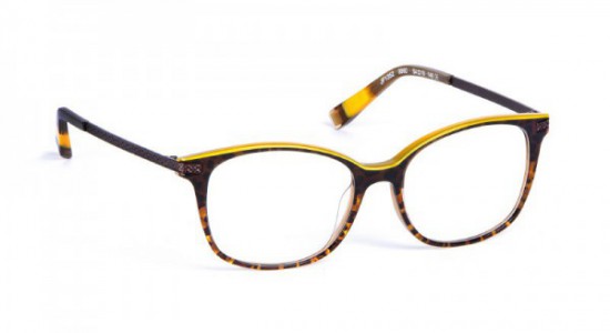J.F. Rey 1352 Eyeglasses, Brown turtoise - pearled yellow acetate / Brown temples (9960)