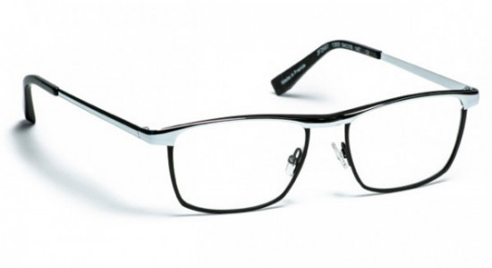 J.F. Rey JF2687 Eyeglasses, SHINY SILVER/BLACK (1300)