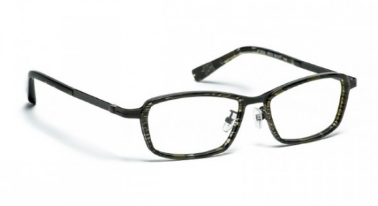 J.F. Rey JF2694 Eyeglasses, JF2694 4503 BLACK/KAKHI + SNAKE / SATIN BLACK METAL (4503)
