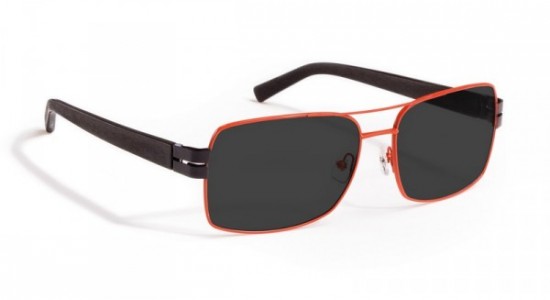 J.F. Rey JFS2415 Sunglasses, Orange / Acetate - Black - Matt Black (6000)