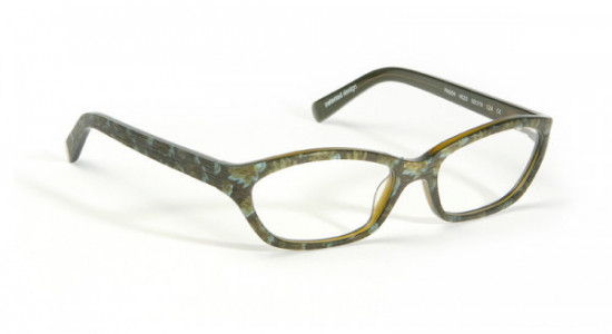 J.F. Rey PA004 Eyeglasses, Khaki flowerets / Blue Crystal (4820)