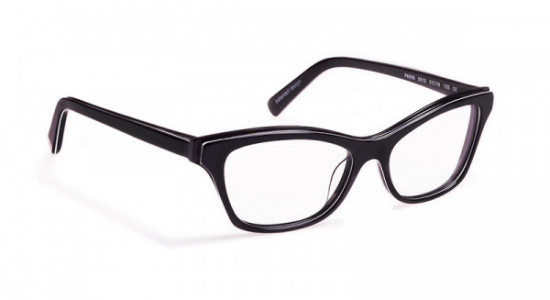 J.F. Rey PA008 Eyeglasses, Black / White / Black (0010)