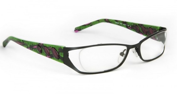 J.F. Rey HANNA Eyeglasses, Black - Green-pink marble (0040)