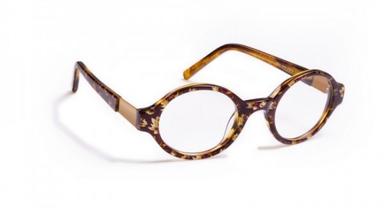 J.F. Rey INDY Eyeglasses, Floral reason Brown - Burgundy - Grapefruit (9060)