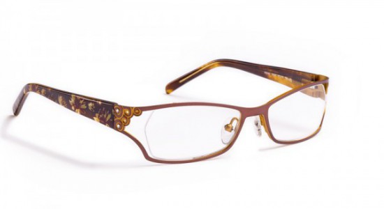 J.F. Rey IRENE Eyeglasses, Brown / Gold / Flowers (9055)
