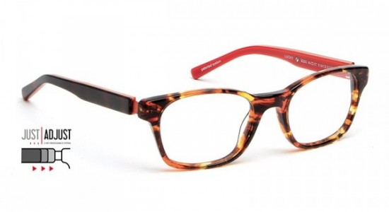 J.F. Rey LUCKY Eyeglasses, Demi - Red (9260)