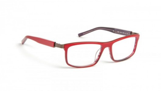 J.F. Rey MOBY Eyeglasses, Red / Plum (3090)