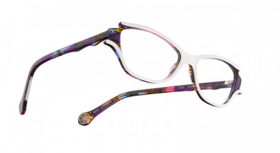 Boz by J.F. Rey TEOU Eyeglasses, White - Purple (1025)