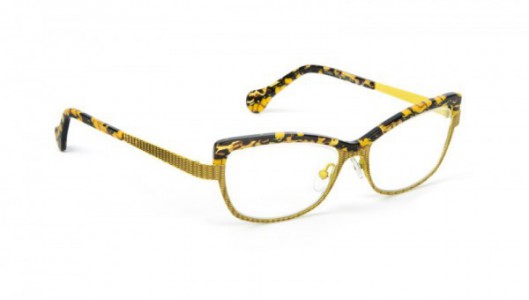 Boz by J.F. Rey ZUMBA Eyeglasses, Yellow - Black-yellow marble (9555)