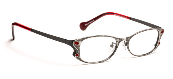 Boz by J.F. Rey AWAYA Eyeglasses, AWAYA 0535 BLACK/WHITE VELVET/RED LACQUER (0535)