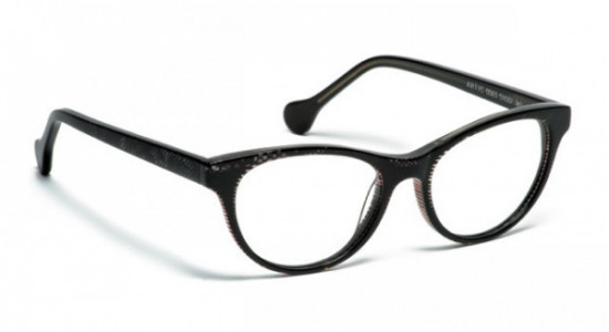 Boz by J.F. Rey ARTIC Eyeglasses, BLACK STRIPES/BLACK LACE (0503)