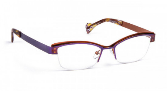 Boz by J.F. Rey AVA Eyeglasses, Purple - Burned orange (7060)